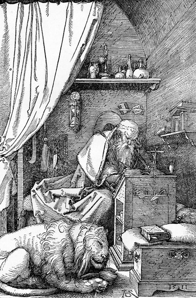 St. Hiëronymus in zijn cel, 1511 door Albrecht Dürer