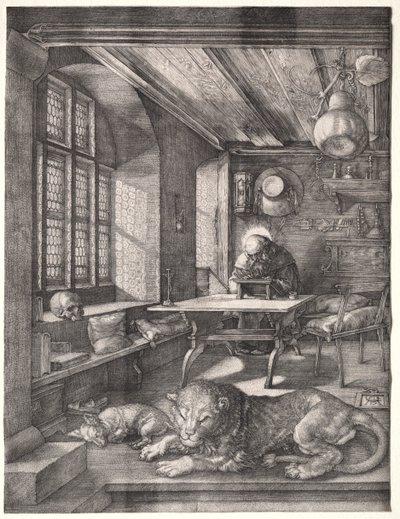Sint Hiëronymus in Zijn Studie door Albrecht Dürer