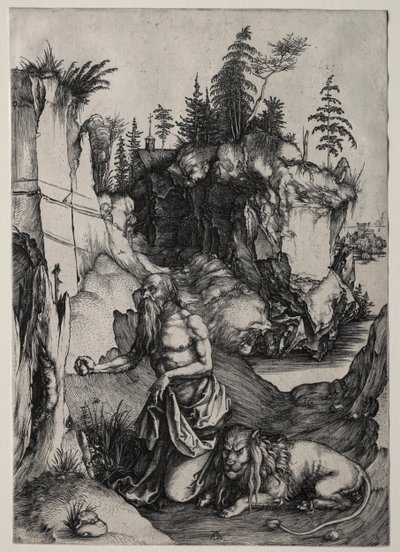 St. Hiëronymus in Boetedoening, ca. 1497 door Albrecht Dürer