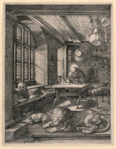 Sint Hiëronymus in zijn Studie door Albrecht Dürer