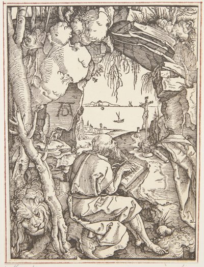 Sint Hiëronymus in de grot door Albrecht Dürer