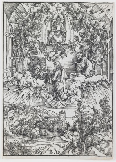 St. John voor God en de Ouderen (The Apocalypse) door Albrecht Dürer