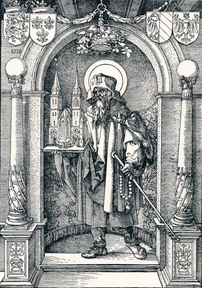 St. Sebaldus in de nis, 1518 1906 door Albrecht Dürer