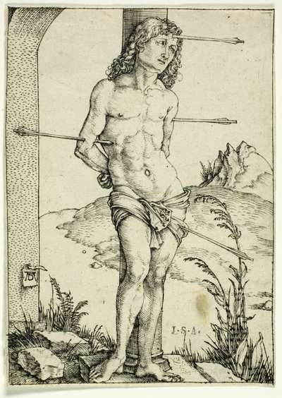 St. Sebastian aan de kolom door Albrecht Dürer
