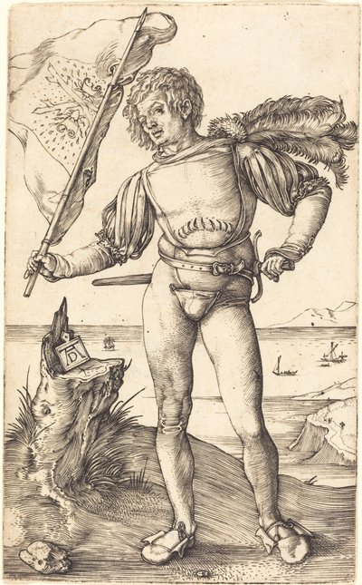 Vaandeldrager door Albrecht Dürer