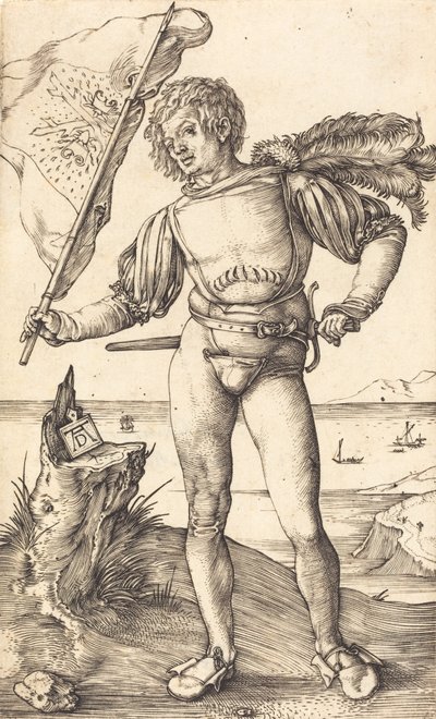 Vaandeldrager door Albrecht Dürer