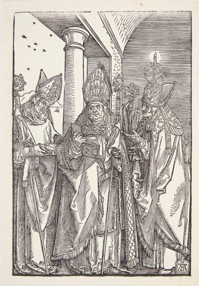 Heiligen Nicolaas, Ulrich en Erasmus door Albrecht Dürer
