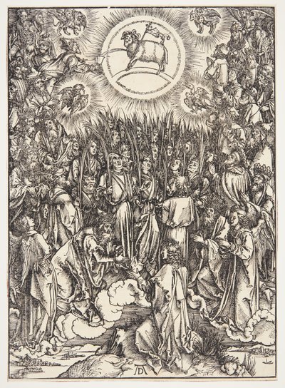 De aanbidding van het lam door Albrecht Dürer