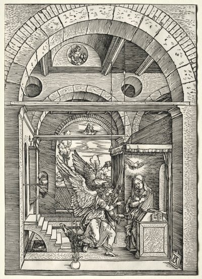 De Annunciatie, ca. 1503-1505 door Albrecht Dürer