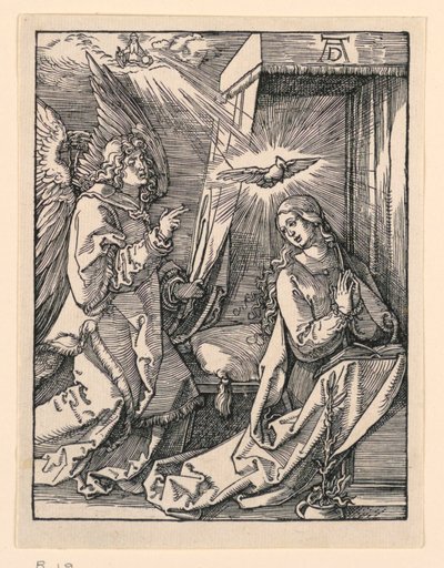 De Aankondiging, uit De Kleine Passie Serie door Albrecht Dürer