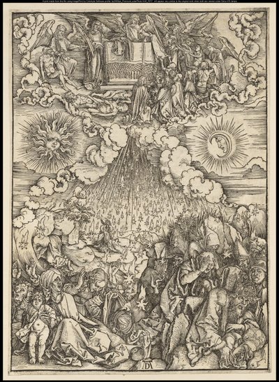 De Apocalyps: Het openen van het vijfde en zesde zegel, 1497-98 door Albrecht Dürer