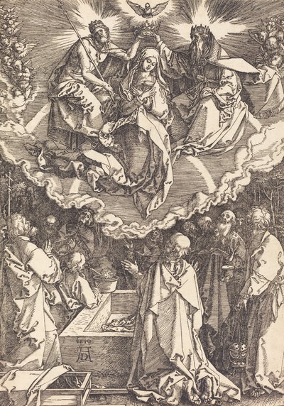 De Hemelvaart en Kroning van de Maagd, 1510 door Albrecht Dürer