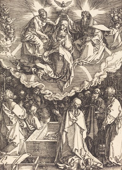 De Hemelvaart en Kroning van de Maagd, 1510 door Albrecht Dürer