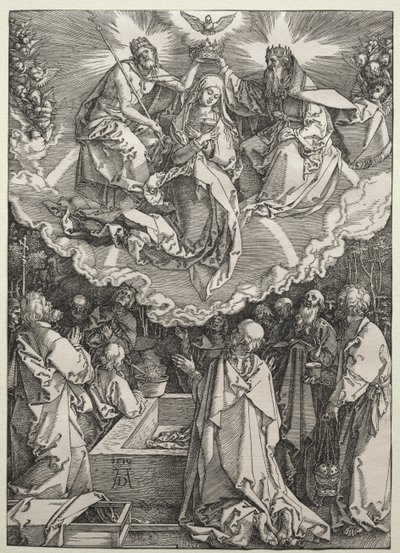 De Hemelvaart en Kroning van de Maagd, 1510 door Albrecht Dürer