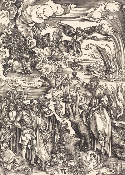 De Babylonische Hoer, waarschijnlijk ca. 1496-1498 door Albrecht Dürer