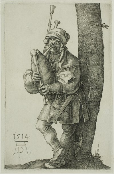 De doedelzakspeler door Albrecht Dürer
