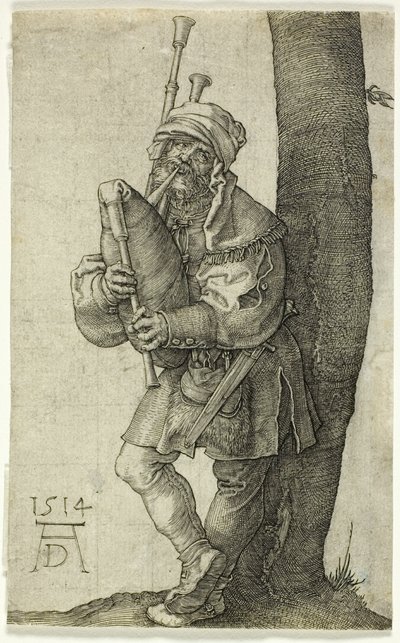 De Doedelzakspeler door Albrecht Dürer