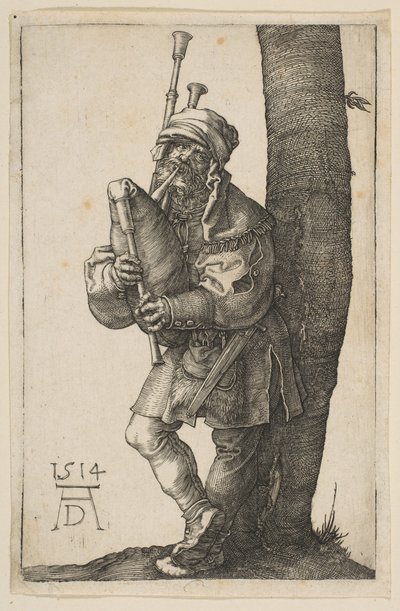 De Doedelzakspeler door Albrecht Dürer