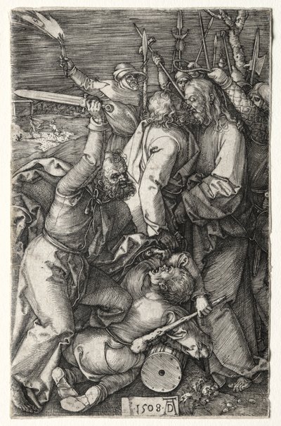 Het verraad van Christus door Judas door Albrecht Dürer