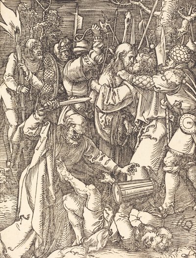 Het verraad van Christus, waarschijnlijk ca. 1509-1510 door Albrecht Dürer