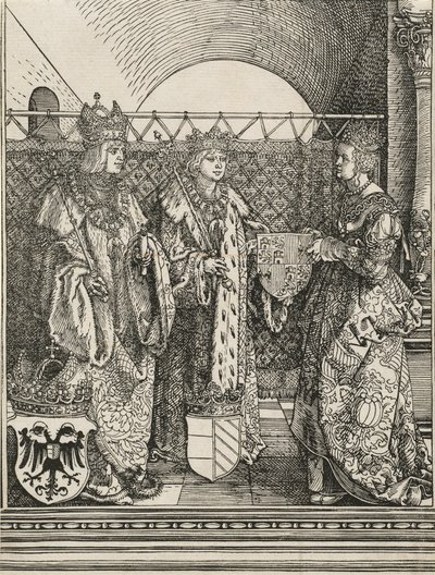 De verloving van Filips de Schone met Johanna van Castilië, 1515 door Albrecht Dürer