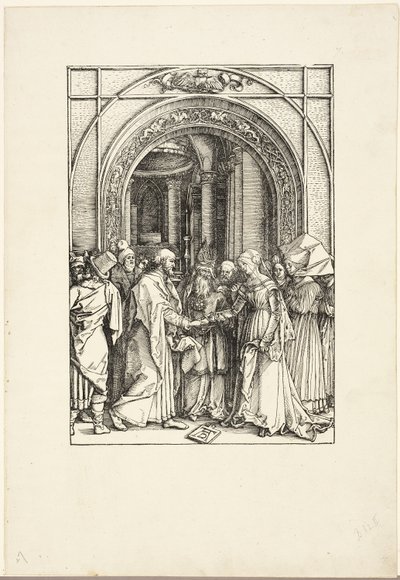 De verloving van de Maagd, uit Het Leven van de Maagd door Albrecht Dürer