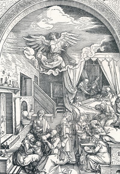 De Geboorte van de Maagd Maria door Albrecht Dürer
