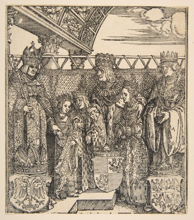 Het congres van prinsen in Wenen door Albrecht Dürer