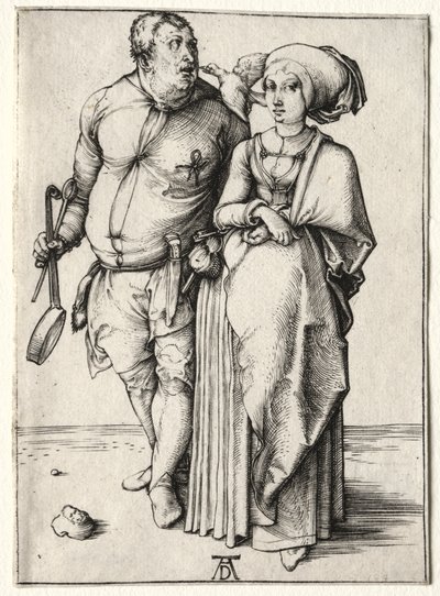De Kok en Zijn Vrouw door Albrecht Dürer