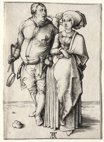 De kok en zijn vrouw door Albrecht Dürer
