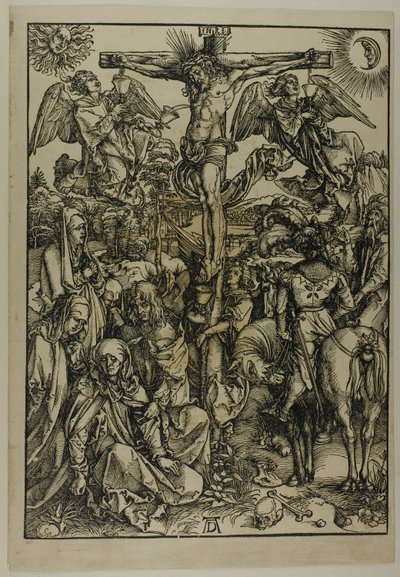 De kruisiging, uit De Grote Passie door Albrecht Dürer