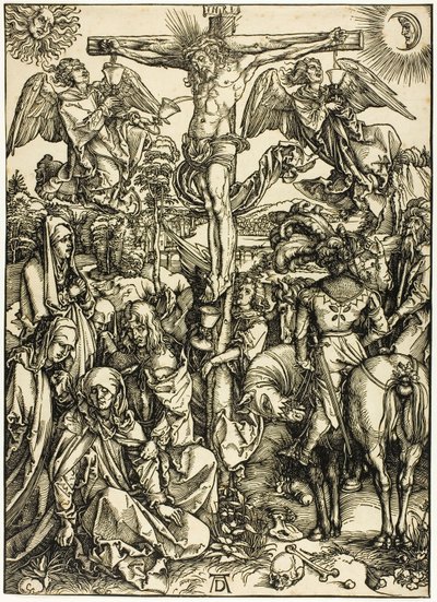 De Kruisiging, van De Grote Passie door Albrecht Dürer