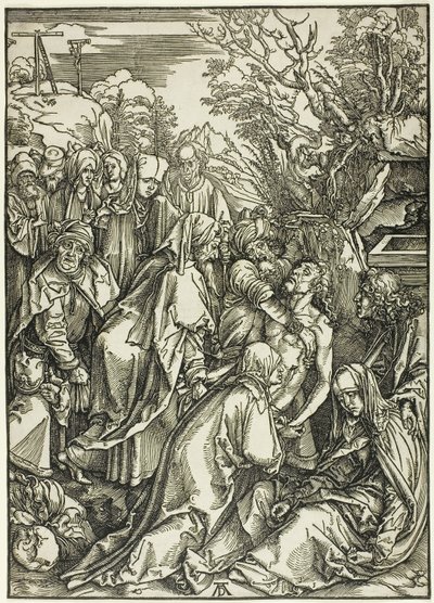 De Graflegging van Christus, uit De Grote Passie door Albrecht Dürer