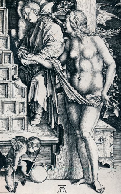 De droom van de dokter, 1497-1498, 1906 door Albrecht Dürer