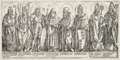 De acht heiligen van Oostenrijk, ca. 1515 door Albrecht Dürer