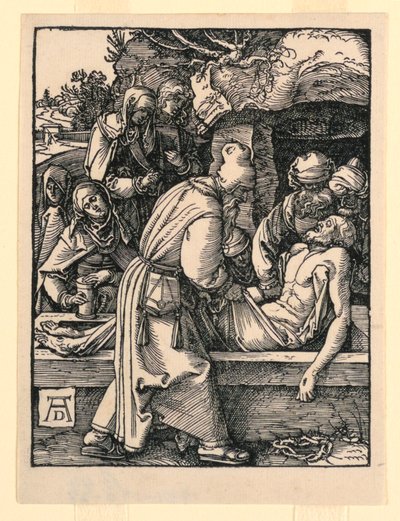 De Graflegging, uit De Kleine Passie Serie door Albrecht Dürer