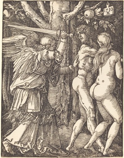 De Verdrijving uit het Paradijs door Albrecht Dürer