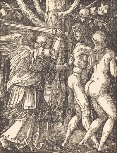 De Verdrijving uit het Paradijs, 1510 door Albrecht Dürer