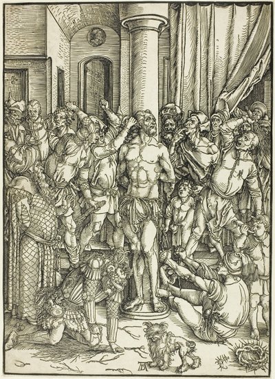 De Geseling, uit De Grote Passie door Albrecht Dürer