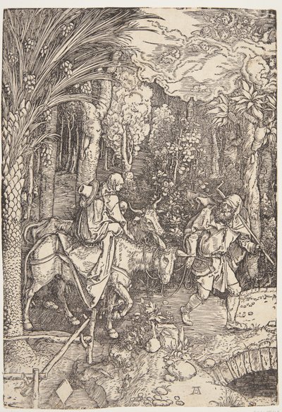 De vlucht naar Egypte door Albrecht Dürer