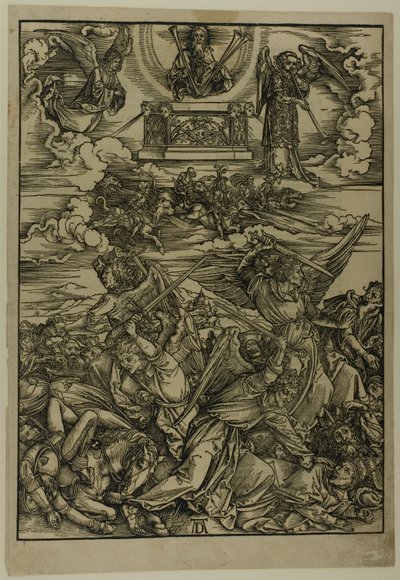 De vier wrekende engelen van de Eufraat, uit De Apocalyps door Albrecht Dürer