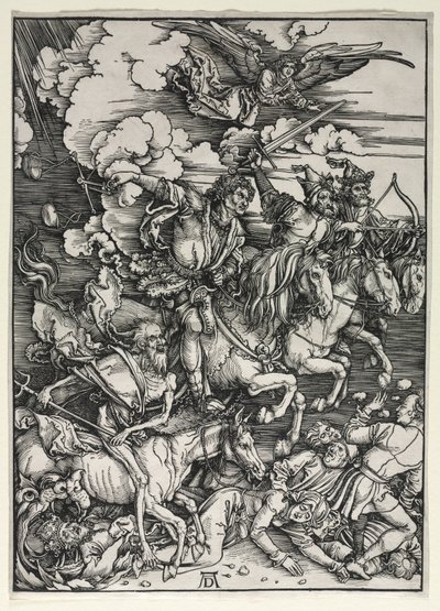 De Vier Ruiters, uit De Apocalyps, c. 1498 door Albrecht Dürer