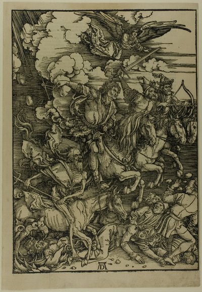 De Vier Ruiters van de Apocalyps, uit De Apocalyps door Albrecht Dürer
