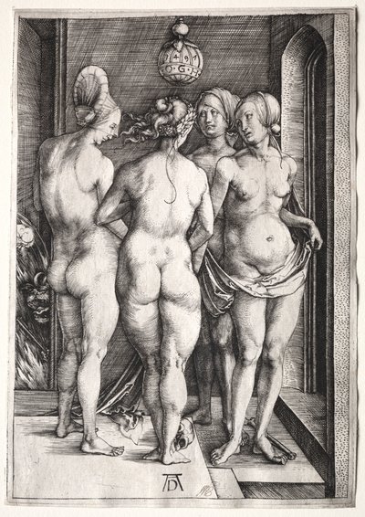 De Vier Heksen (Vier Naakte Vrouwen) door Albrecht Dürer