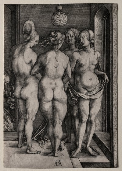 De Vier Heksen (Vier Naakte Vrouwen) door Albrecht Dürer