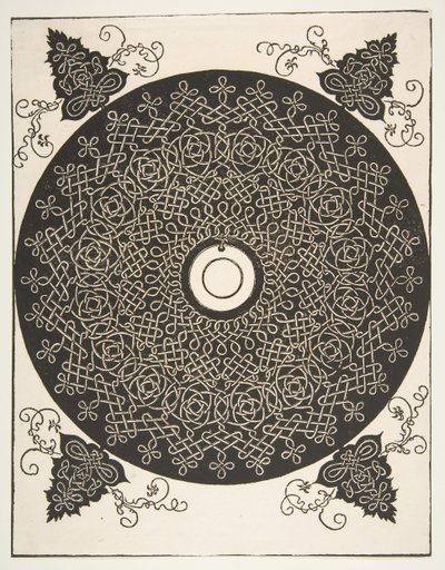 De vierde knoop. Verstrengelde rondel met een rond medaillon in het midden, 1521 door Albrecht Dürer