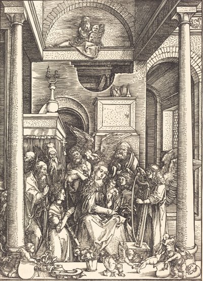 De verheerlijking van de Maagd, ca. 1504 door Albrecht Dürer