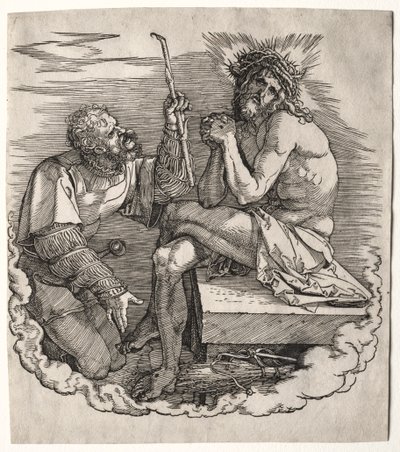 De Grote Passie: Titelpagina - Christus, Man van Smarten door Albrecht Dürer