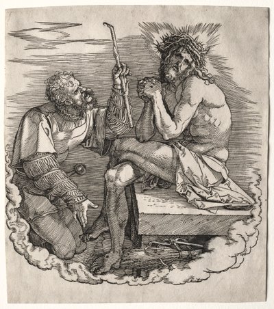De Grote Passie: Titelpagina - Christus, Man van Smarten door Albrecht Dürer