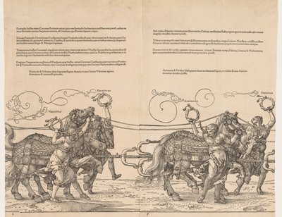De grote triomfwagen van keizer Maximiliaan door Albrecht Dürer